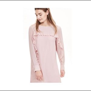 Banana Republic Long Sleeve Ruffle Dress